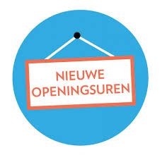 Vanaf 1 april: Nieuwe openingsuren! Vanaf 1 april: Nieuwe openingsuren!