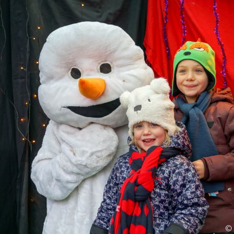 Joepla op de kerstmarkt